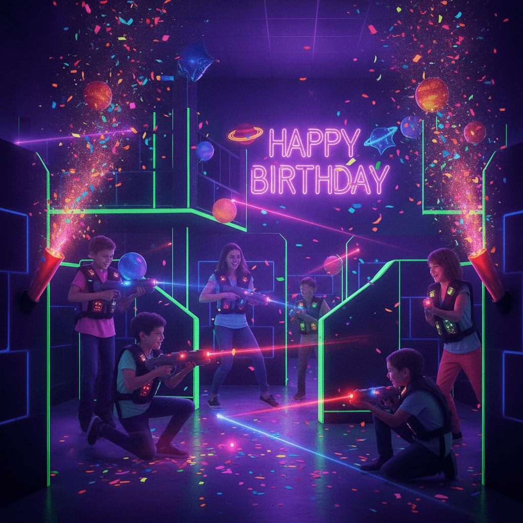 Urodziny laser tag